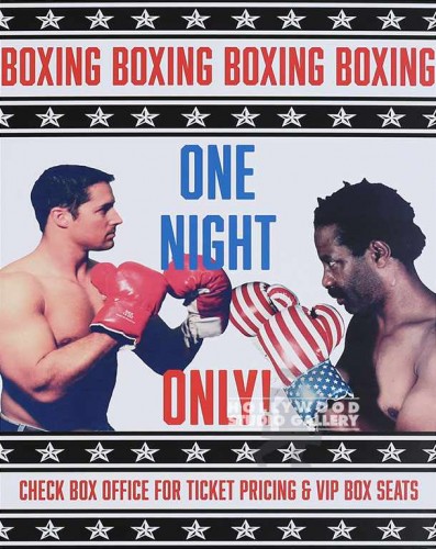 14X11 BOXING POSTER COLOR.