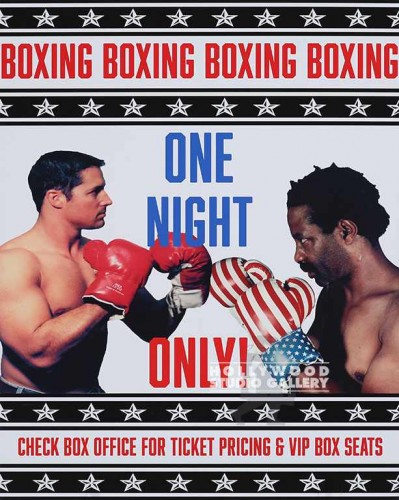 14X11` BOXING BLK WHT POSTER