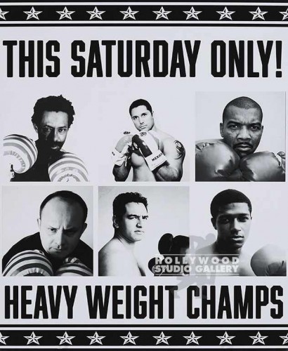 21X17` BOXING BLK WHT POSTER.
