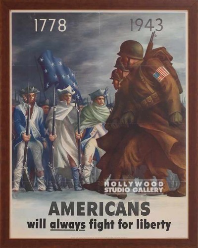 30X24 AMERICANS 1943 COLOR POSTER