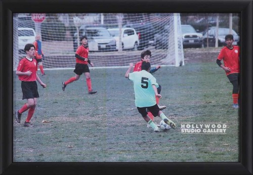 8X12 KID SOCCER PHOTO BLK FRM
