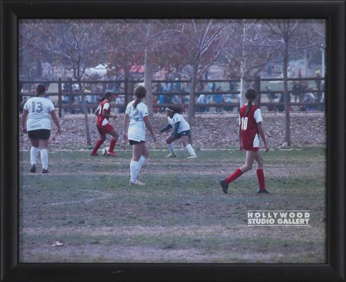 9X11 GIRLS SOCCER PHOTO BLK FRM