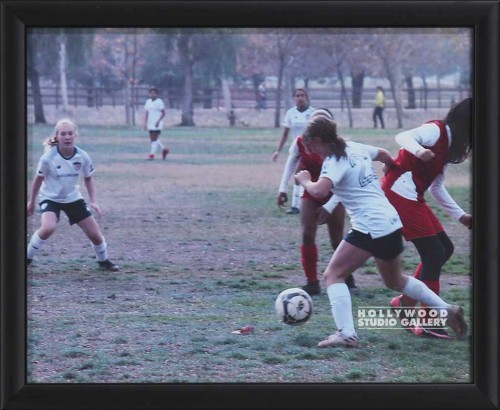 9X11 GIRLS SOCCER BLK FRM
