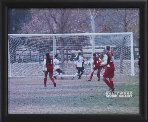 9X11 GIRLS SOCCER BLK FRM