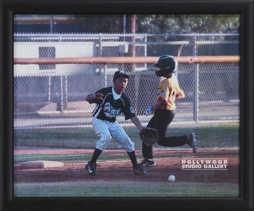 9X11 KIDS BASEBALL BLK FRM