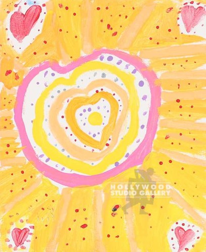 10X8`` ELIANA HEART`S ON CANVAS
