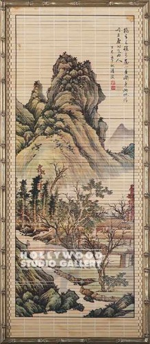 31x14 Asian Panel Mountain Bamboo