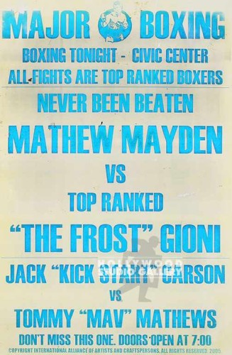 34X23 BOXING POSTER