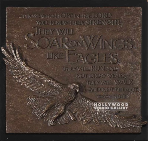 9x9 RELIGIOUS PLAQUE ISAIAH 40:31