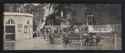 24x10 church photo b w frm