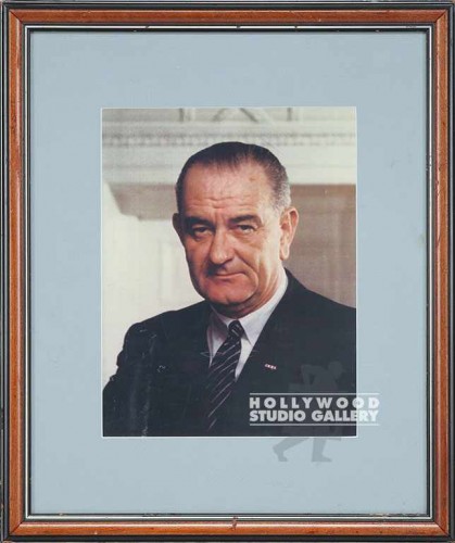 21x17 PRESIDENT BUSH PHOTO/TEAL MAT