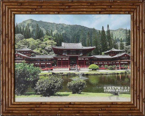 10x12 Byodo Temple Photo Bamboo