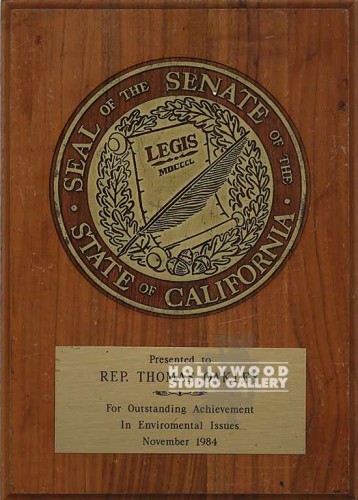 14x10 SEAL OF SENATE OF CA/PLAQUE