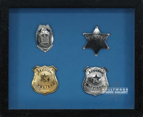 10x12 4 POLICE BADGES/SHADOWBOX
