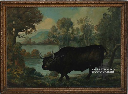 JAN`S BULL PAINTING 40" X 54"
