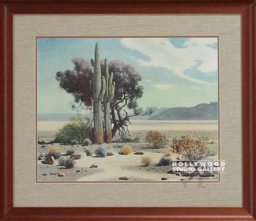 22x26 Western Landscape/ Oak Frame
