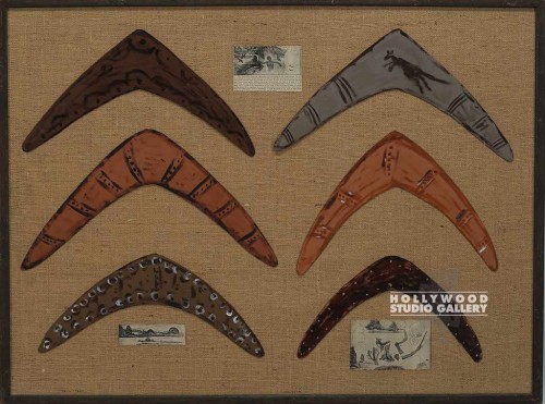 29x39 Framed Boomerangs