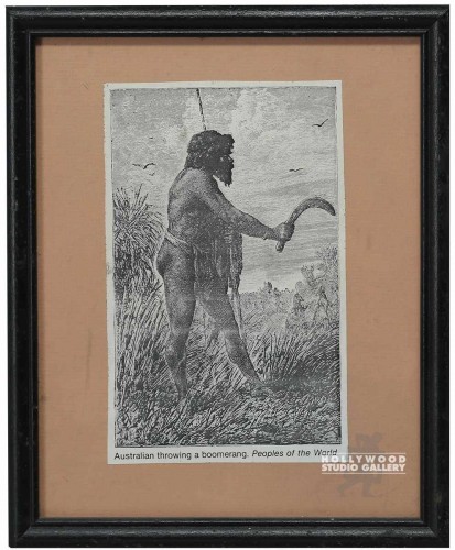 11x9 Male Throwing A Boomerang