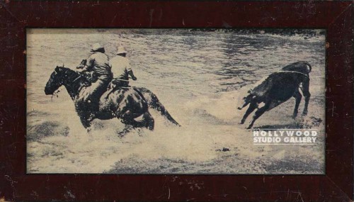 7x12 Cowboys/Cow in Water