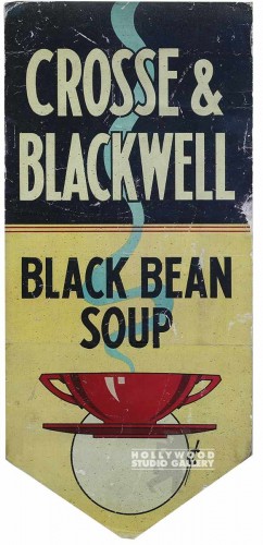 18x8 Bean Soup Ad/Mounted