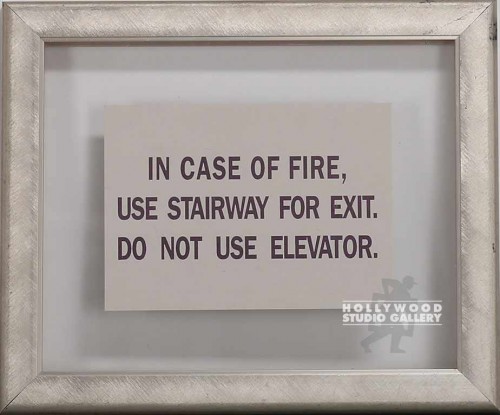 9x11 In Case Of Fire Use Stairway