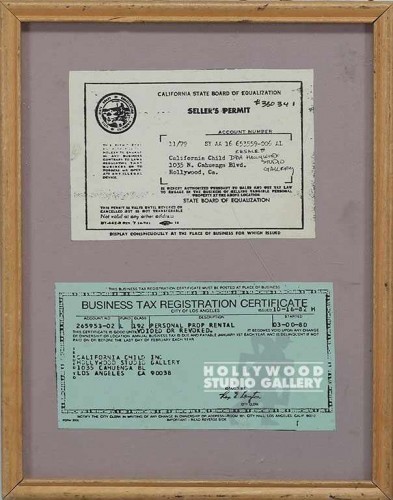 12x9 Framed Sellers Permit