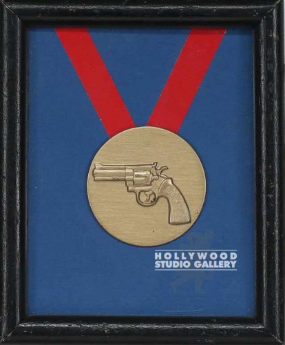 6x5 Gun/Medallion/Small Black Framed
