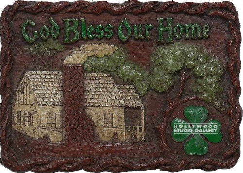 4x6 Irish Plaque/God Bless Our Home