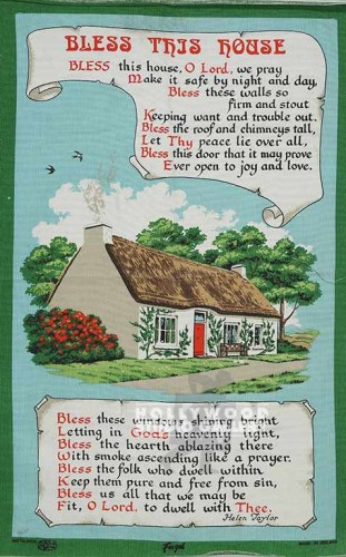 30x19 Bless This House/Irish/Mountd