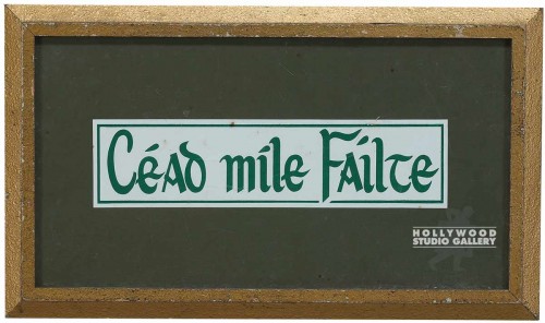 10x17 Cead Mile Failthe/Irish Saying