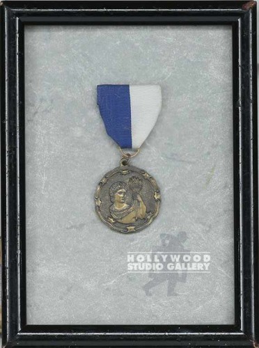 8x6 Blue White Ribbon Medal Blck Fr