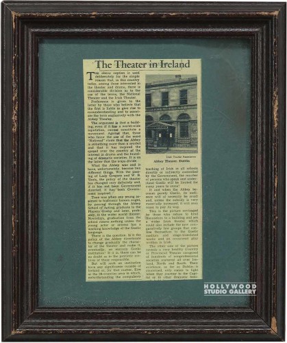 12x10 Irish Theatre/Newspaper