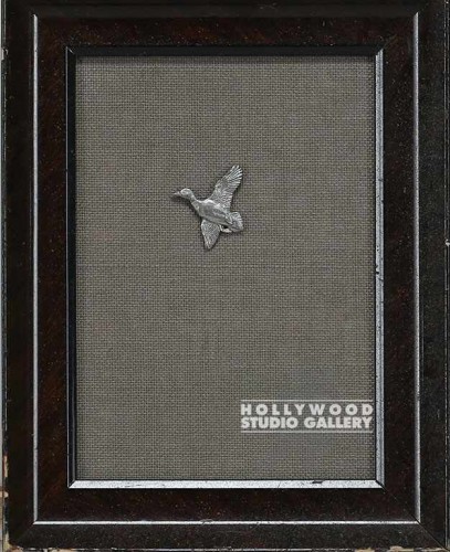 9x7 Framed Metal Small Duck