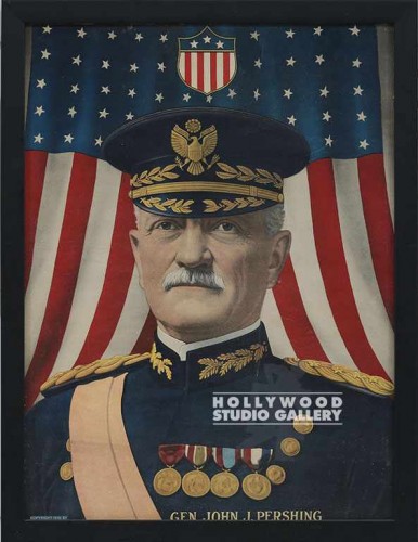 13x17 PORTRAIT/JOHN J. PERSHING/BLK