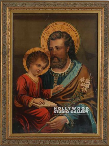35x26 Religious Print/Man & Child