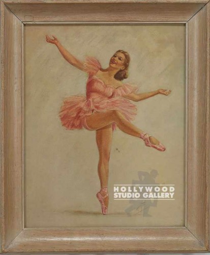 19x15 Period Ballerina In Pink Drs