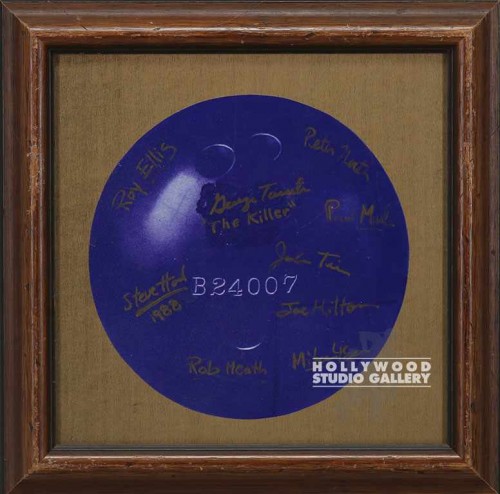 15x15 Blue Bowling Ball/Signed