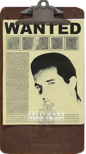 12X9 POLICE CLIPBOARD WANTED POSTER