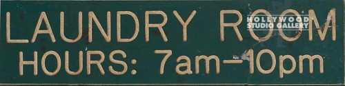 3x12 Laundry Room Sign/Green