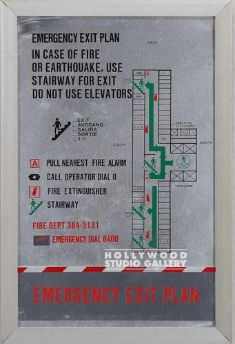 13x19 EMERGENCY EXIT PLAN
