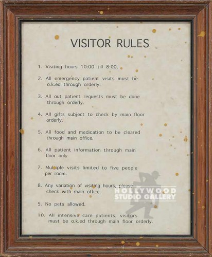 11x9 Visitor Rules Brwn Frm