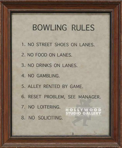 12x10 Bowling Rules