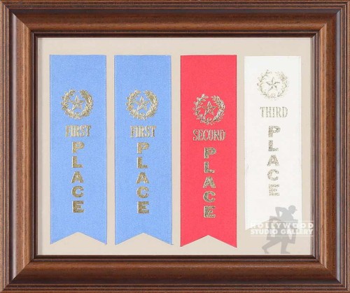 10x12 Award Ribbons (4) Brwn Frm