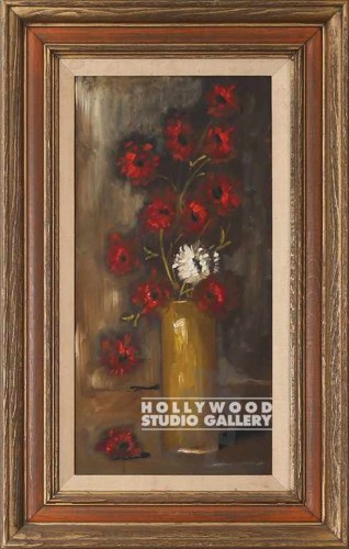 32x20 PLOTKIN PERIOD FLORAL RED WD