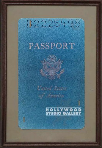 29x20 ENLARGED PASSPORT/FRAMED