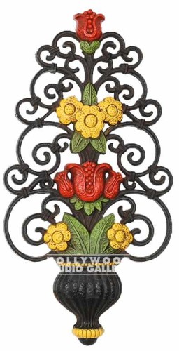 25x13 VINTAGE FLORAL WALL PLAQUE