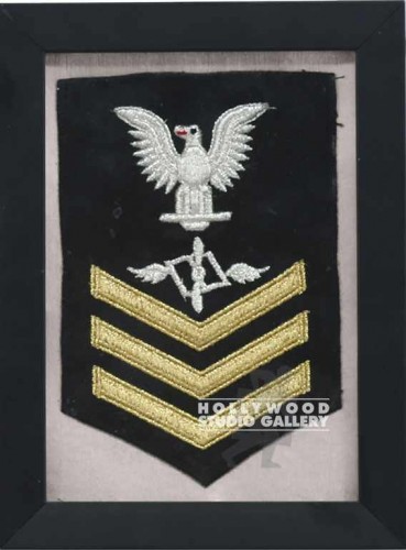 8x6 NAVY SLEEVE PATCH BLCK FRM