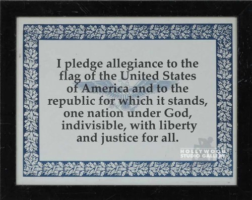 10x12 Pledge Allegiance U.S./Blck Fr