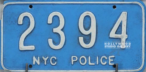 6x12 NYC Police License Plate BLUE