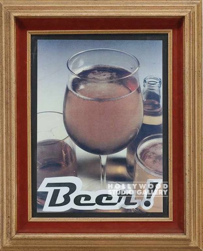 22X17 WOOD FRM/ "BEER"__